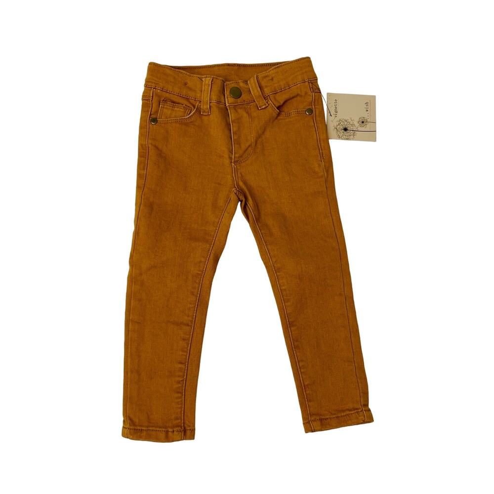 NWT Vignette Size 4Y Honeycomb Brown Skinny Jeans